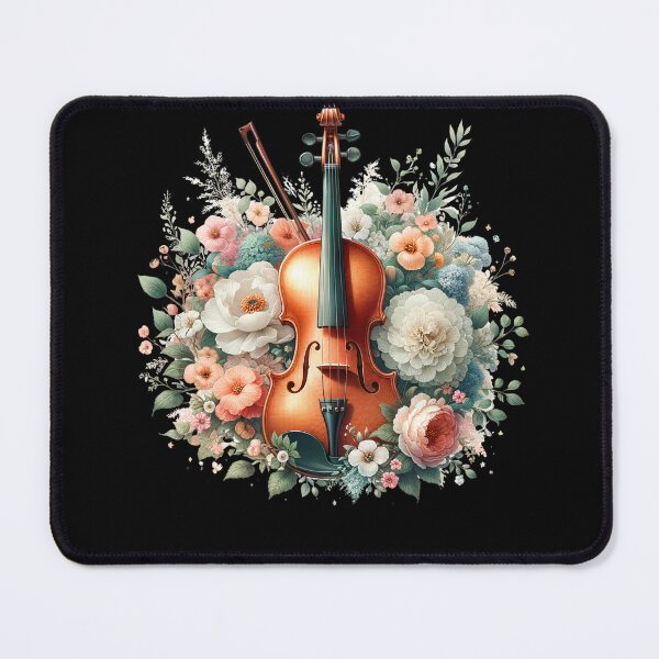 Item preview, Violin Aesthetic Floral Violin Player designed and sold by Kimberley King Art  King Art.