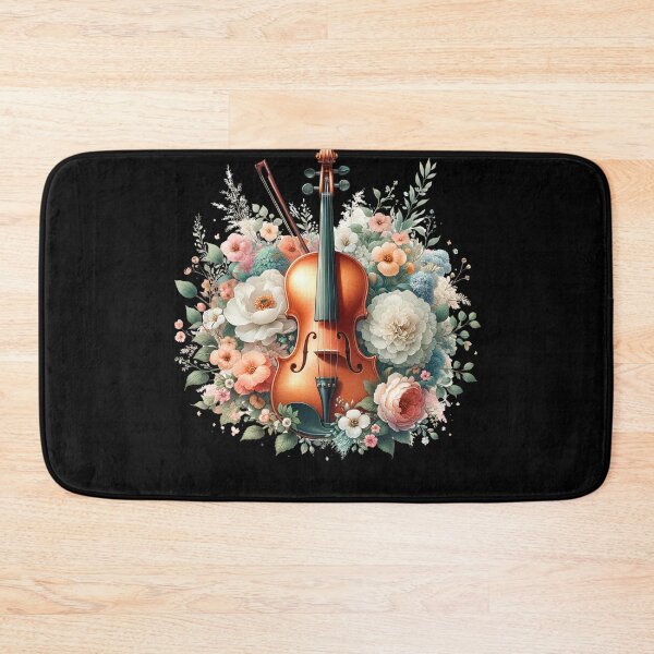 Item preview, Violin Aesthetic Floral Violin Player designed and sold by Kimberley King Art  King Art.