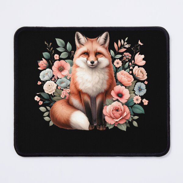 Item preview, Fox Aesthetic Floral Flower designed and sold by Kimberley King Art King Art.