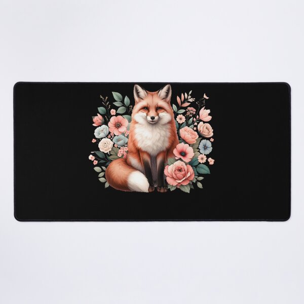 Item preview, Fox Aesthetic Floral Flower designed and sold by Kimberley King Art King Art.