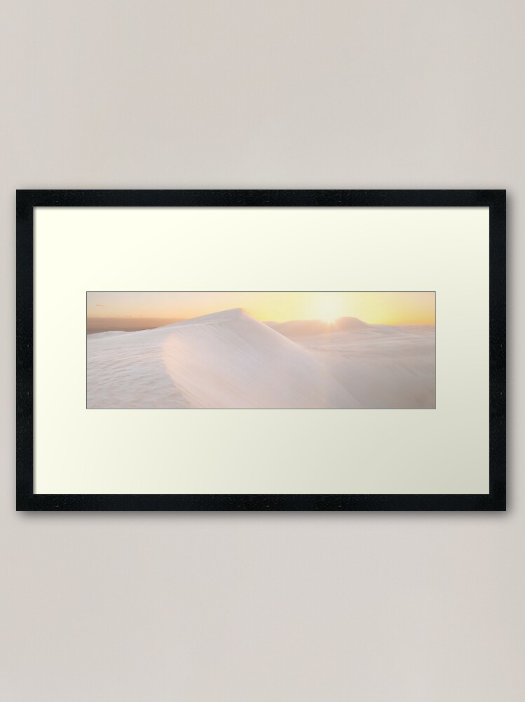 Alternate view of Gunyah Beach Sand Dunes, Coffin Bay, South Australia Framed Art Print