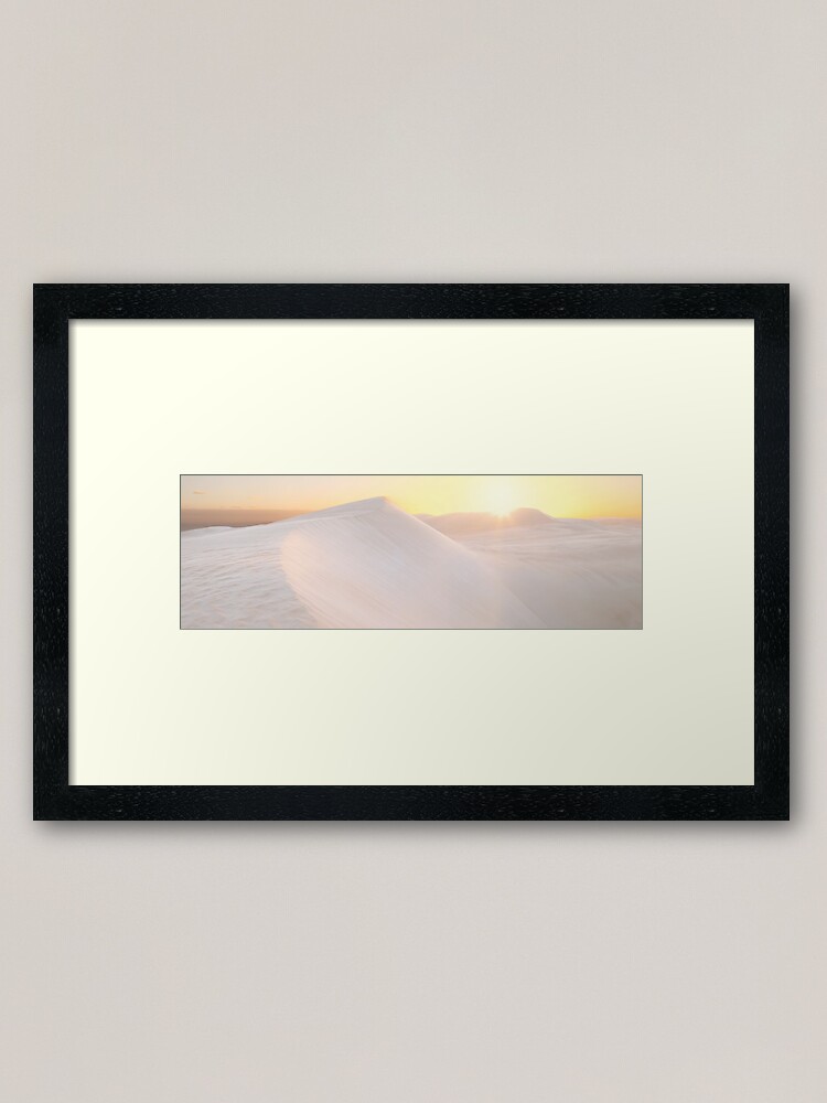 Alternate view of Gunyah Beach Sand Dunes, Coffin Bay, South Australia Framed Art Print