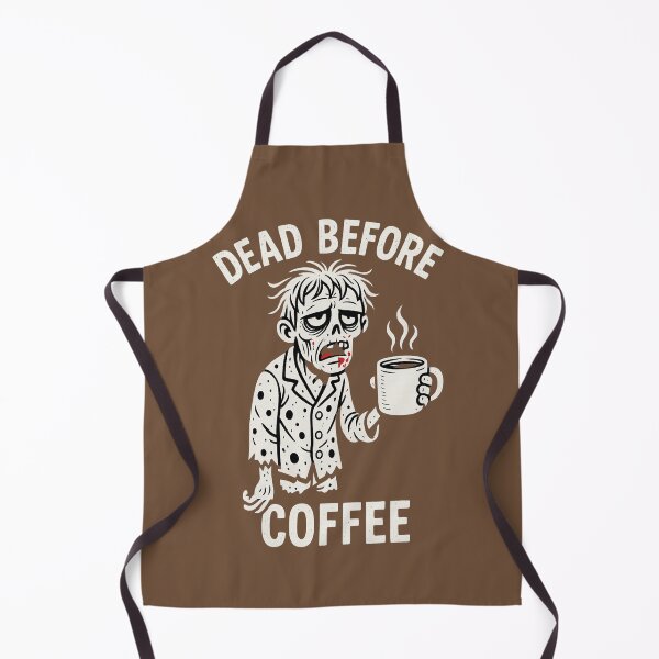 Artikelvorschau, Death Before Coffee – Zombie-Cartoon-Parodie für Koffeinliebhaber entworfen und verkauft von BestDetailer.