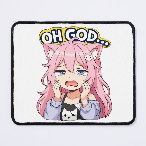 Item preview, Nyatasha Nyanners Mario Party Style Sticker "OH GOD" designed and sold by Fresh Oshi Pressed.
