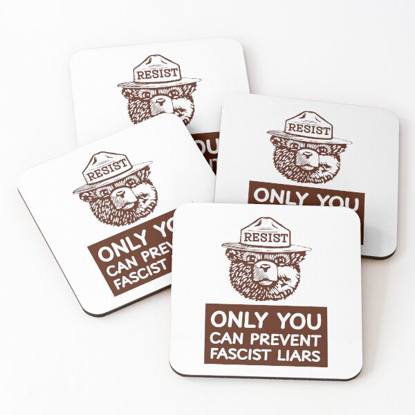 Item preview, Smokey bear Only you can prevent fascist liars - protect our national parks anti fascism designed and sold by SkeletonsDanger.