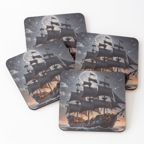Item preview, Old Style Sailing Ship Sailing at Night designed and sold by Gotcha29.