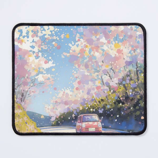 Item preview, A drive with the family on a spring day when cherry blossoms are in full bloom designed and sold by ModHaven.