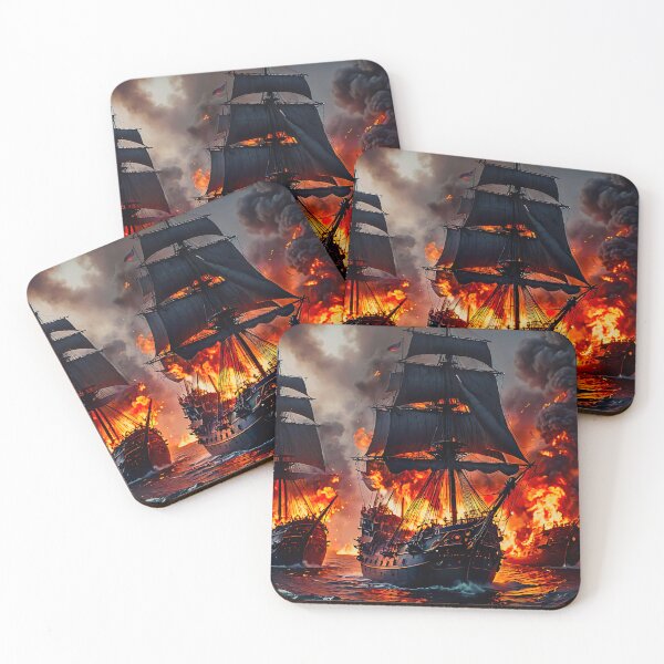 Item preview, Sea Battle Pirate Ships  designed and sold by Gotcha29.