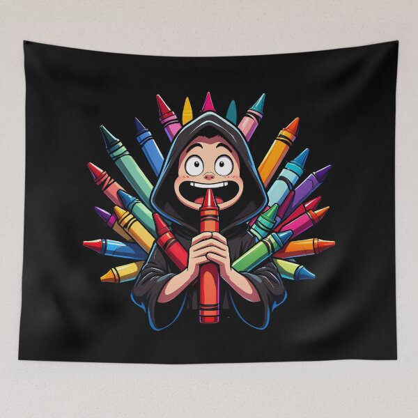 Item preview, Anime Crayon Eater designed and sold by Funny Vintage Stickers And T-Shirts.