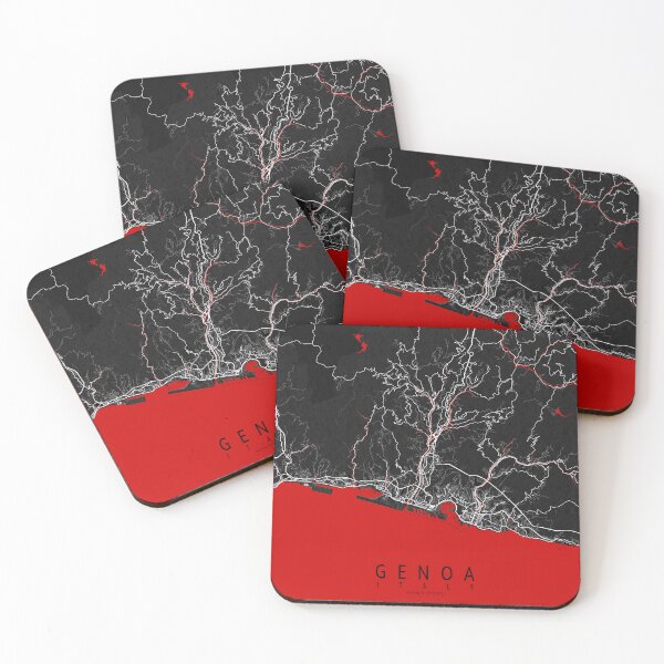 Item preview, Genoa City Map of Italy - Oriental designed and sold by deMAP.