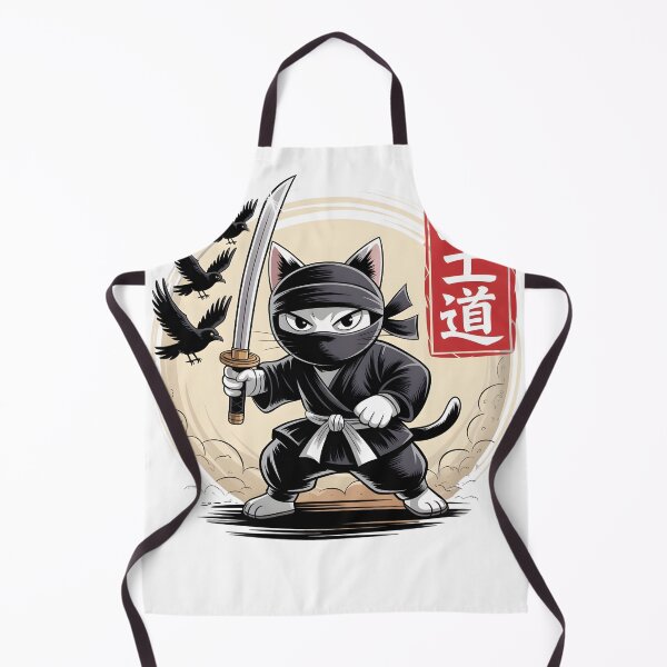 Artikelvorschau, Samurai Cat Bushido Shirt – Japanischer Anime-Stil Neko-Krieger mit Katana und Krähen entworfen und verkauft von boundlessly2art.