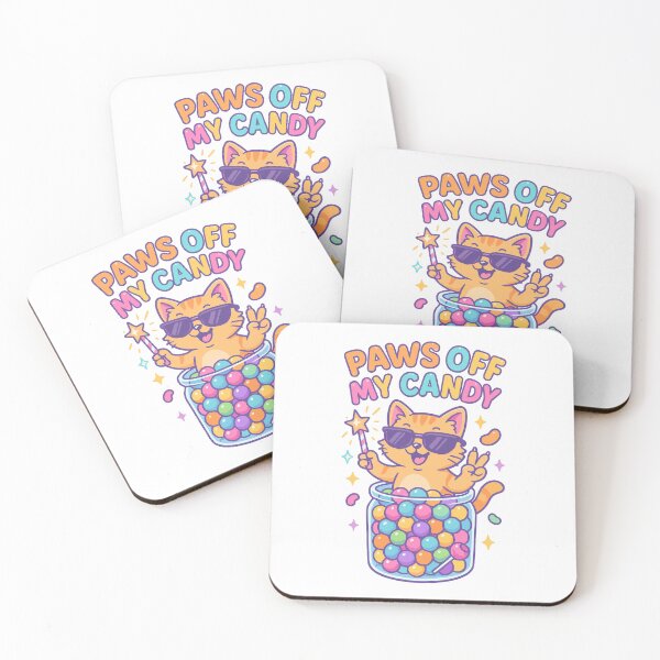 Item preview, Paws off my candy – Funny Kawaii cat in a candy jar designed and sold by Punimalsart.