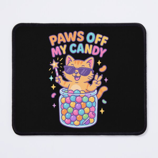 Item preview, Paws off my candy – Funny Kawaii cat in a candy jar designed and sold by Punimalsart.