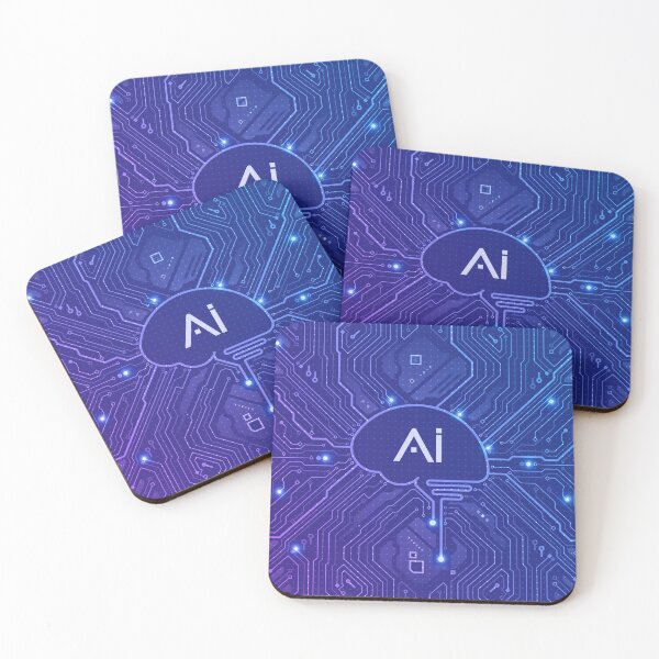 Item preview, nanotechnology artificial intelligence, electronic pattern AI brain motherboard CPU created as background or element decoration designed and sold by NiamLab.
