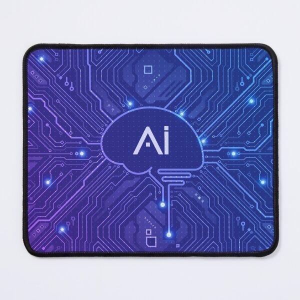 Item preview, nanotechnology artificial intelligence, electronic pattern AI brain motherboard CPU created as background or element decoration designed and sold by NiamLab.