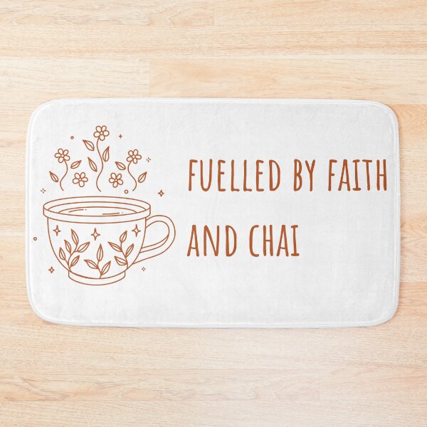 Item preview, Fuelled by Faith and Chai – Floral Tea Lover  designed and sold by Sabr and Chai.