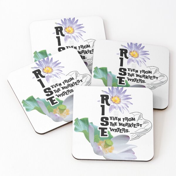 Item preview, Lotus says, “Rise, even from the murkiest waters.” designed and sold by in.morn.ing.everyday.