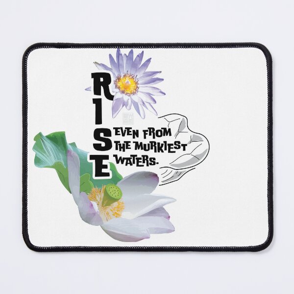 Item preview, Lotus says, “Rise, even from the murkiest waters.” designed and sold by in.morn.ing.everyday.