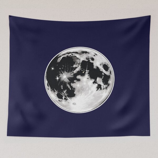 Item preview, Mystical Monochrome Moon designed and sold by Dakson Design - Fantasy Art.