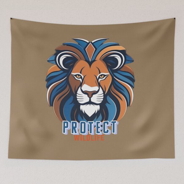 Item preview, Protect Wildlife: Lion designed and sold by The Digital Compass.