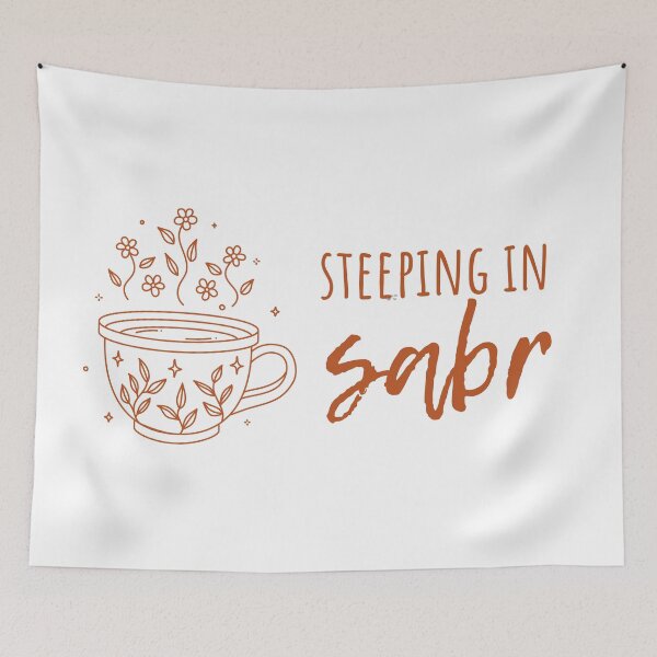 Item preview, Steeping in Sabr – Floral Islamic Patience designed and sold by Sabr and Chai.