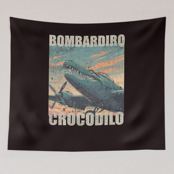 Item preview, Bombardino Crocodilo Bombardiro Crocodilo AI Brainrot Italian Meme designed and sold by Becki-Studio.