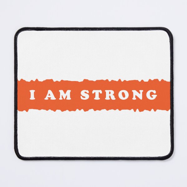 Item preview, I AM STRONG motivational quote sticker designed and sold by Artist-Bhumi.