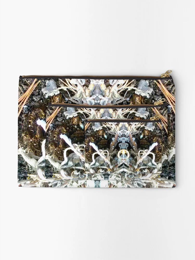 Thumbnail 2 of 4, Zipper Pouch, silver designed and sold by InfinitePathArt.