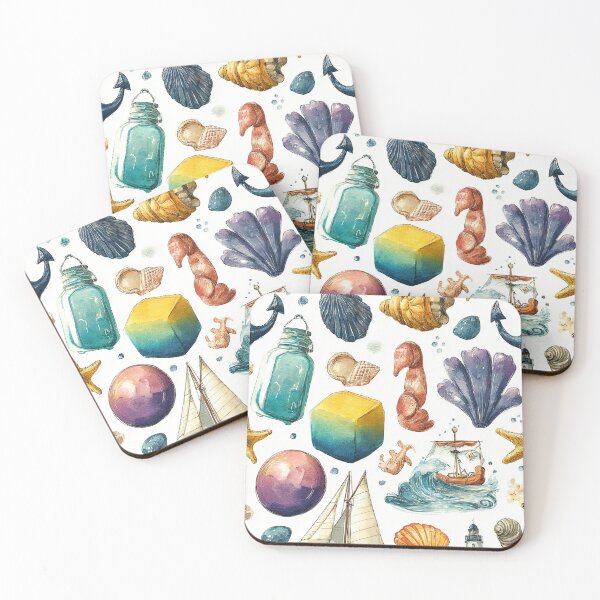 Item preview, Watercolor Oceans Filled with Adventure and Wonder designed and sold by Piotrek0001.