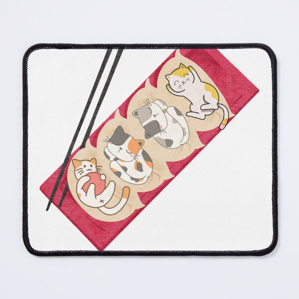 Item preview, Cute Cat Sushi Roll Yoga Mat – Kawaii Cat Lovers Gift designed and sold by KantaponEarth.