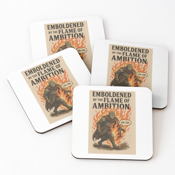 Item preview, Elden Ring Meme “Emboldened by the Flame of Ambition” Funny Soulsborne Art designed and sold by kicoramia.