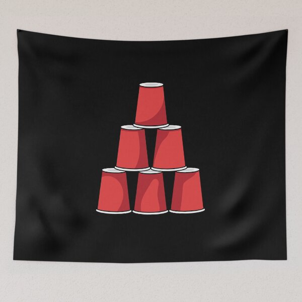 Item preview, Pyramid of Red Cups for Cup Stacking Sport designed and sold by TurtleDojo.