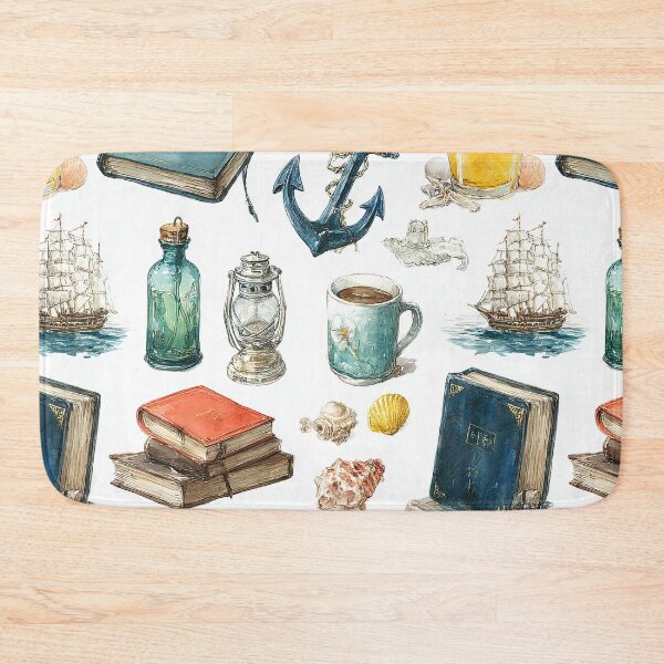 Item preview, Glowing Anchors and Compass Hearts at Sea designed and sold by Piotrek0001.