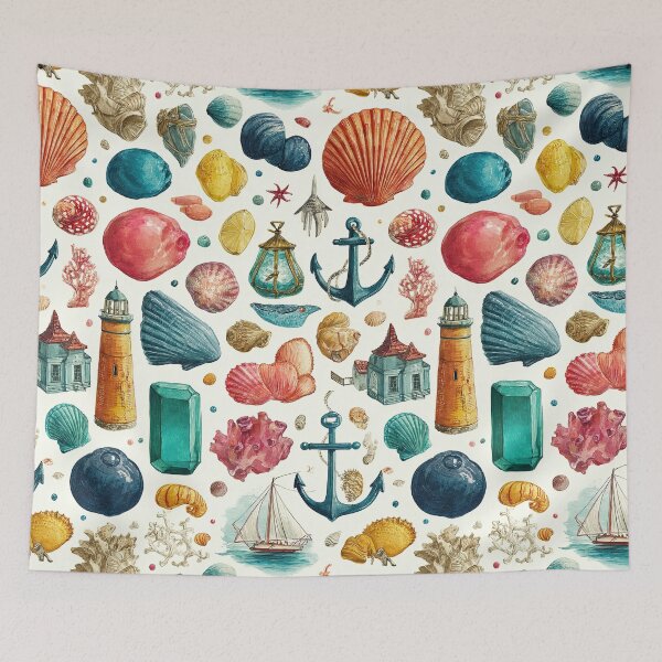 Item preview, Floating Through Coral Dreams and Seafaring Legends designed and sold by Piotrek0001.