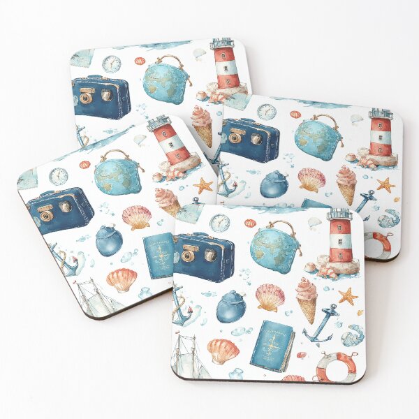 Item preview, Ship Lanterns Flicker in Ocean-Ink Silence designed and sold by Piotrek0001.