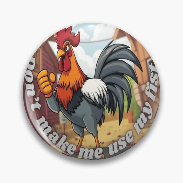 Item preview, Determined rooster: a warning in the barnyard designed and sold by Mindful56.