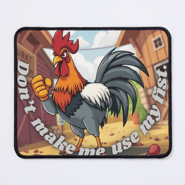 Item preview, Determined rooster: a warning in the barnyard designed and sold by Mindful56.