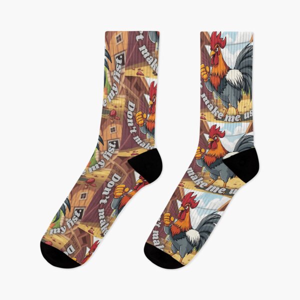 Item preview, Determined rooster: a warning in the barnyard designed and sold by Mindful56.