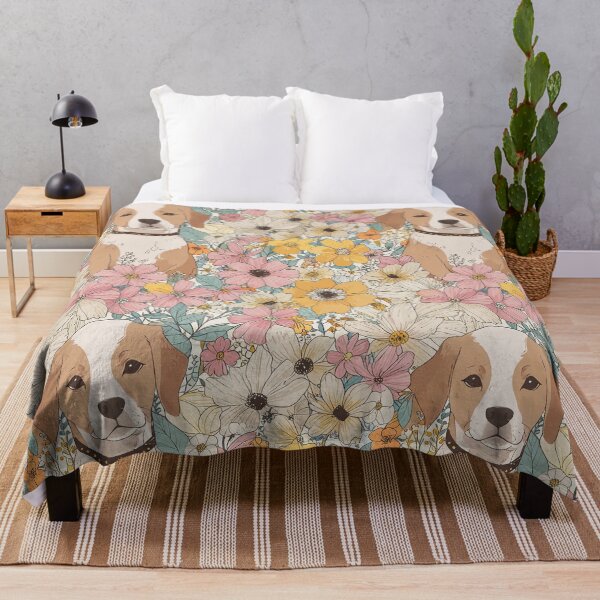 Item preview, Dog with Flowers designed and sold by CoolPixels.