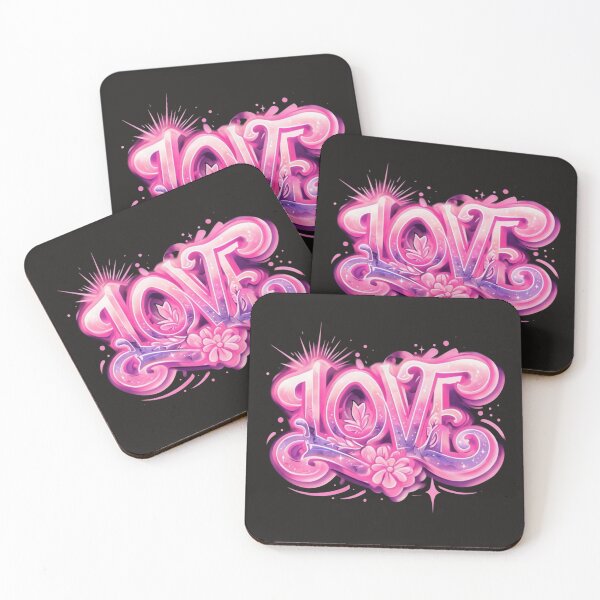 Item preview, "LOVE" – Floral Graffiti Theme designed and sold by Imaginarium of Chaos falcon88 .