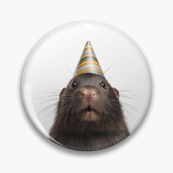 Item preview, Cute Mole with Party Hat Birthday Celebration designed and sold by LazyOwlStore.