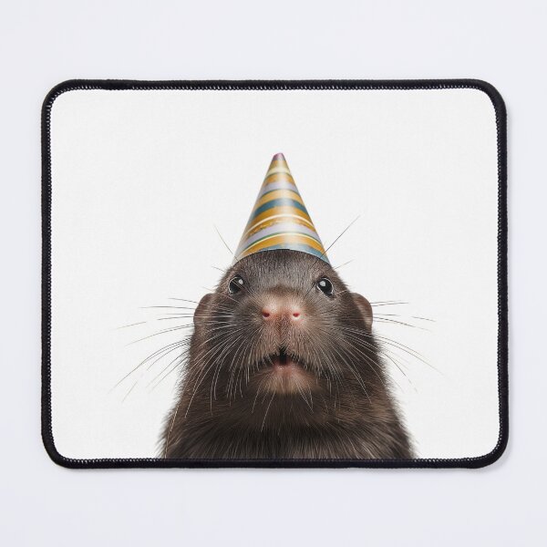 Item preview, Cute Mole with Party Hat Birthday Celebration designed and sold by LazyOwlStore.