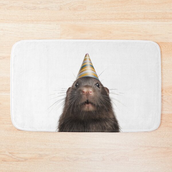 Item preview, Cute Mole with Party Hat Birthday Celebration designed and sold by LazyOwlStore.