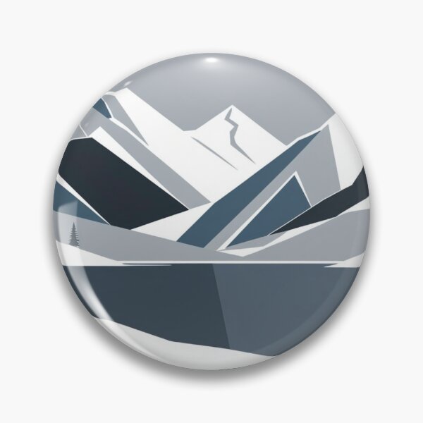 Item preview, Minimalist Mountain Landscape – Calm Nature Scene with Snow Peaks designed and sold by MarCreativArt.