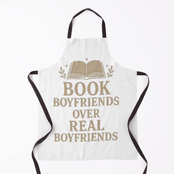 Item preview, Book Boyfriends Over Real Boyfriends – Funny Bookish Quote Design designed and sold by BrokenCrownDesigns.