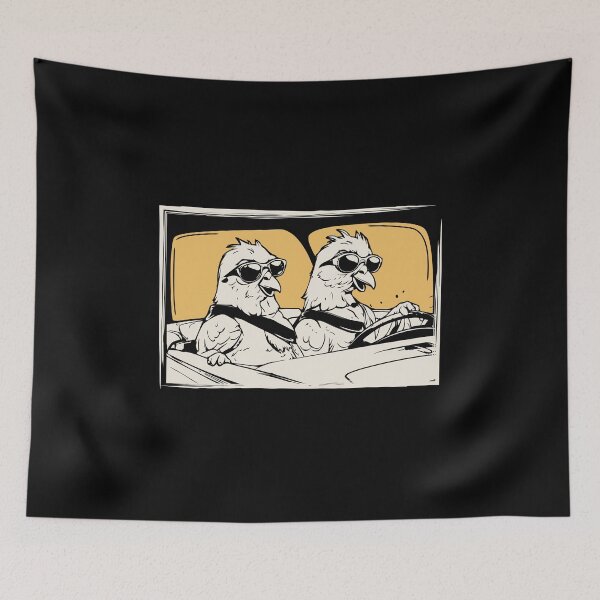 Item preview, Cool Pigeons Driving a Car designed and sold by TurtleDojo.