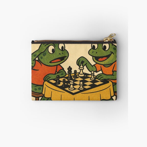 Item preview, Two frogs playing chess designed and sold by Mauswohn.