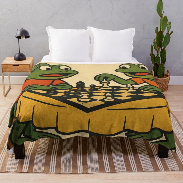 Item preview, Two frogs playing chess designed and sold by Mauswohn.