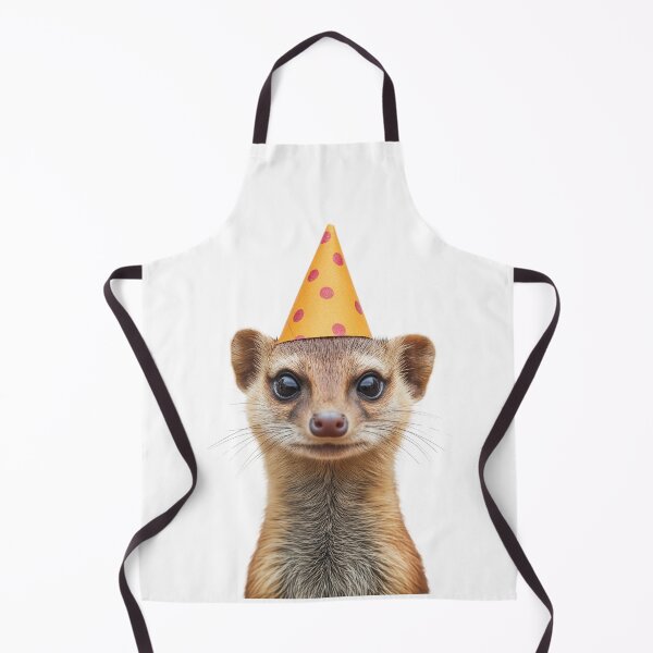 Item preview, Cute Mongoose with Party Hat Birthday Celebration designed and sold by LazyOwlStore.