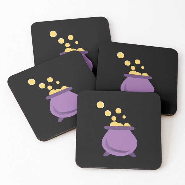 Item preview, purple cauldron and yellow bubbles designed and sold by jazzydevil.